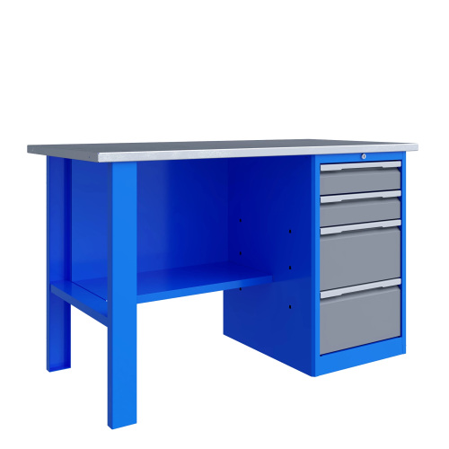 Стол-верстак слесарный однотумбовый TNC 141.14.2