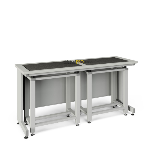 77.0045.12.14 Два весовых стола с приставкой ЭКРОС 1500х600х750 мм, раб. поверхность - ЛАМИНАТ СЕРЫЙ